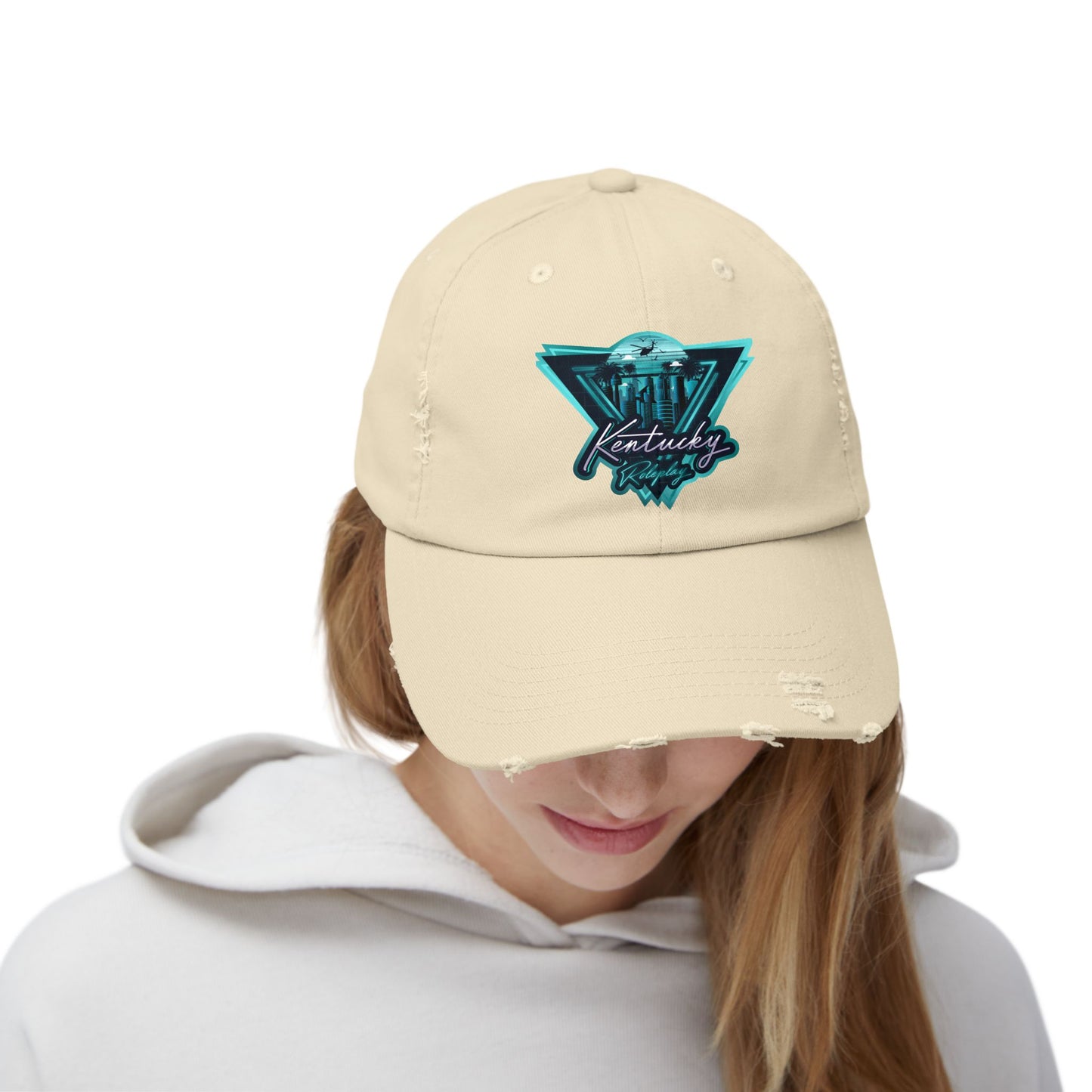 Retro Kentucky RP Distressed Cap - Unisex Vintage Style Hat
