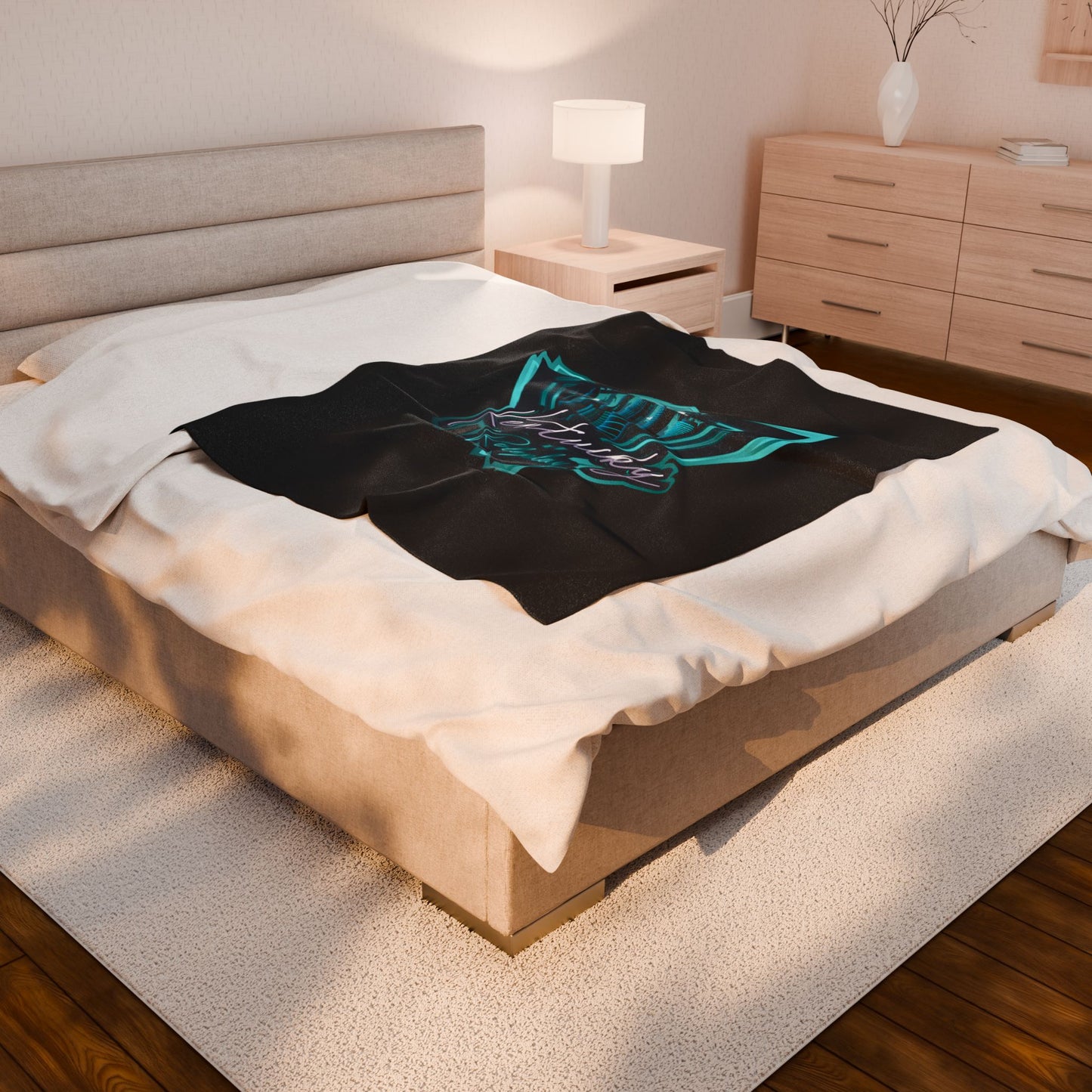 V2 - Kentucky RP Velveteen Plush Blanket - Cozy Retro Design for Gaming Enthusiasts